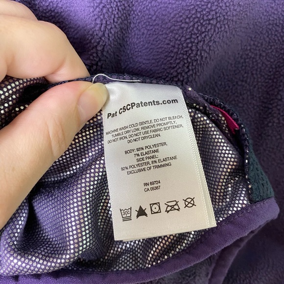 Columbia | Purple & Pink Fleece Full Zip Jacket Omni Heat - Small - Picture 9 of 10